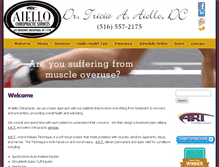 Tablet Screenshot of aiellochiropractic.com